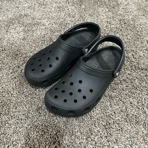 Classic black crocs